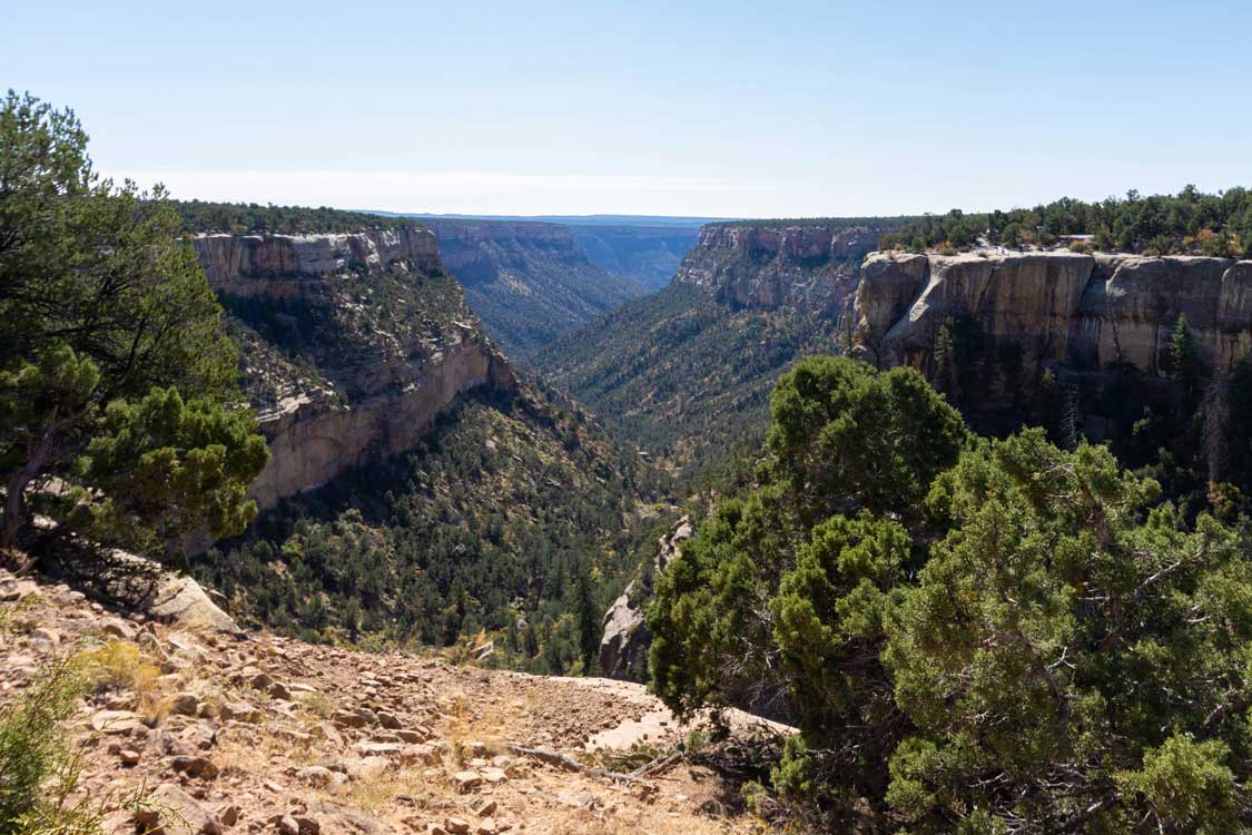 Views along the Mesa Verde Canyon